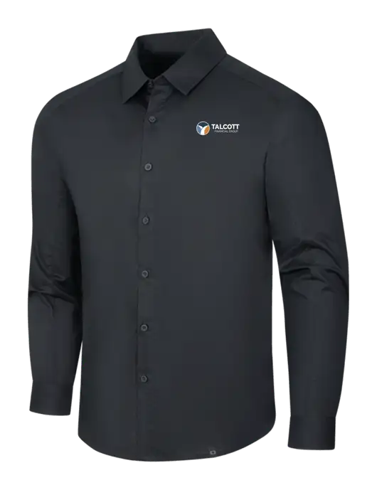 OGIO Black Commuter Woven Shirt w/Talcott Logo