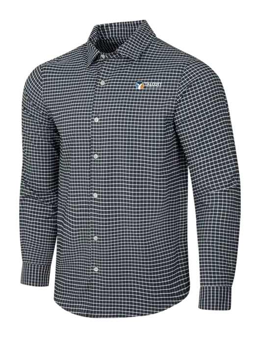 Dark Grey/White City Stretch Shirt w/Talcott Logo