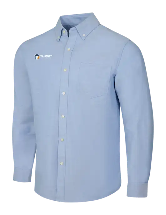 Light Blue SuperPro Oxford Shirt w/Talcott Logo