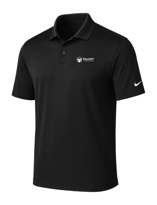NIKE Black Victory Solid Polo w/Talcott Logo