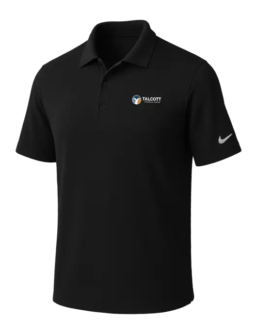 NIKE Black Dri-Fit Micro Pique Polo w/Talcott Logo