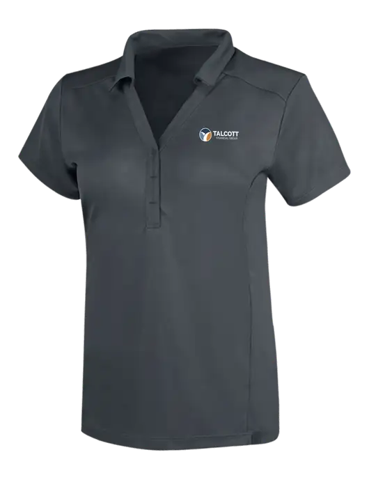 OGIO Dark Grey Womens Framework Polo w/Talcott Logo