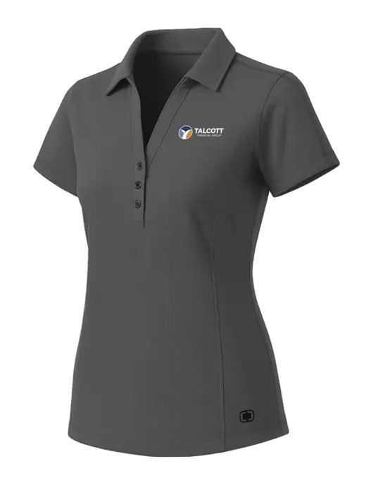 OGIO Womens Medium Grey ONYX Polo w/Talcott Logo