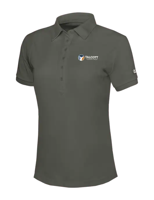 OGIO Womens Medium Grey Jewel Polo w/Talcott Logo