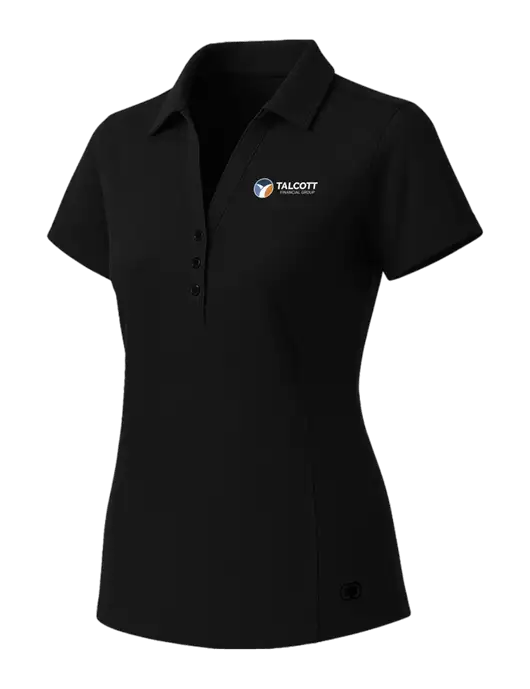 OGIO Womens Blacktop ONYX Polo w/Talcott Logo