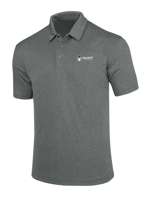 Charcoal Trace Heather Polo w/Talcott Logo