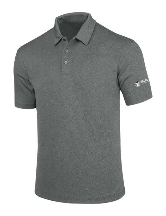 Charcoal Trace Heather Polo w/Talcott Logo