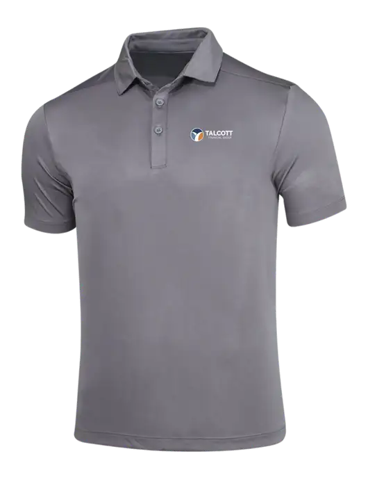Dark Smoke Grey Posi-UV Pro Polo w/Talcott Logo
