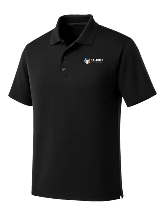 Black Dry Zone UV Micro Mesh Polo w/Talcott Logo