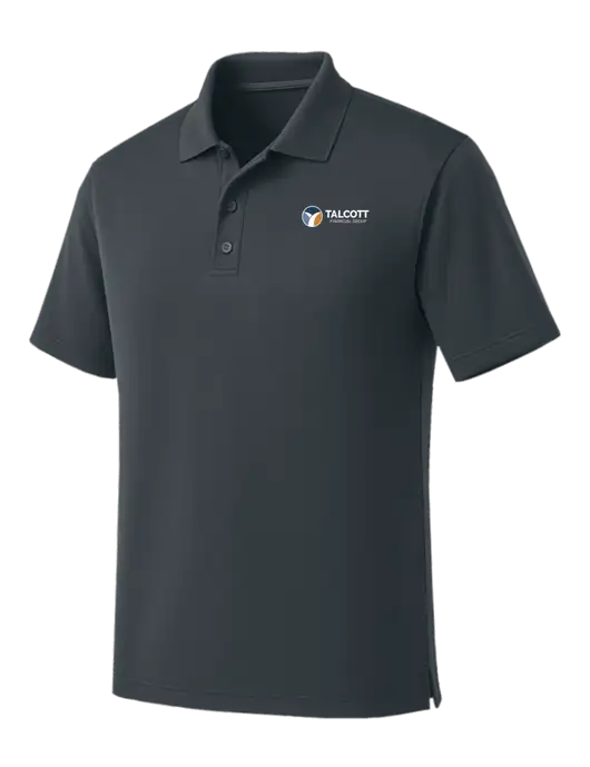 Dark Grey Dry Zone UV Micro Mesh Polo w/Talcott Logo