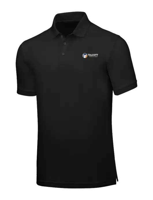 Black Core Classic Pique w/Talcott Logo