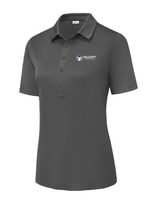 Dark Smoke Grey Womens Posi-UV Pro Polo w/Talcott Logo