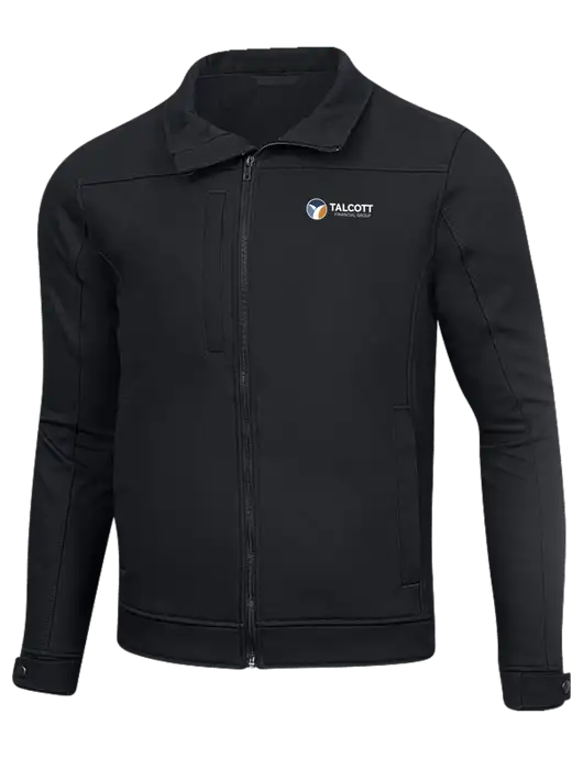Cornerstone Charcoal Duck Bonded Soft Shell Jacket w/Talcott Logo