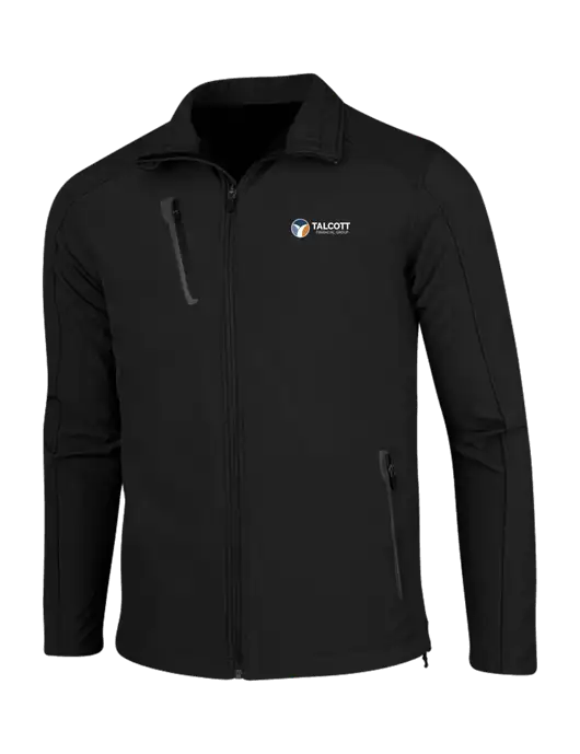 Black Welded Softshell Jacket w/Talcott Logo