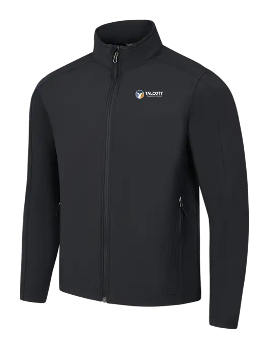 Black Core Soft Shell Jacket w/Talcott Logo
