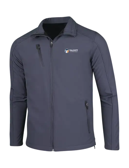 Dark Grey Welded Softshell Jacket w/Talcott Logo