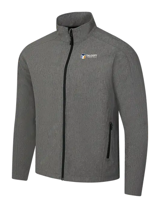 Medium Grey Heather Core Soft Shell Jacket w/Talcott Logo