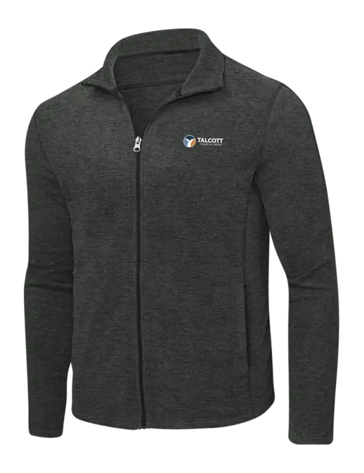 Charcoal Heather Microfleece Full-Zip Jacket w/Talcott Logo