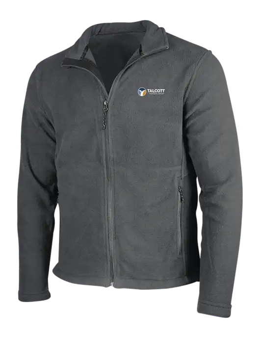 Dark Grey Fleece Jacket w/Talcott Logo
