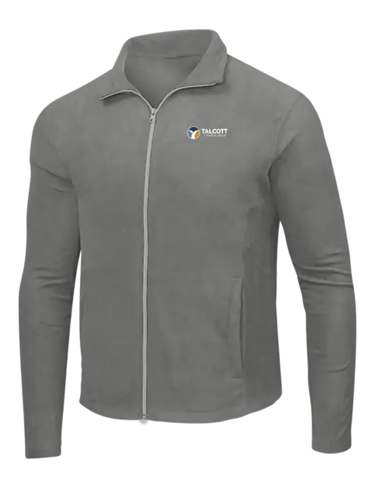 Medium Grey Microfleece Jacket w/Talcott Logo