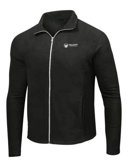 Black Microfleece Jacket w/Talcott Logo