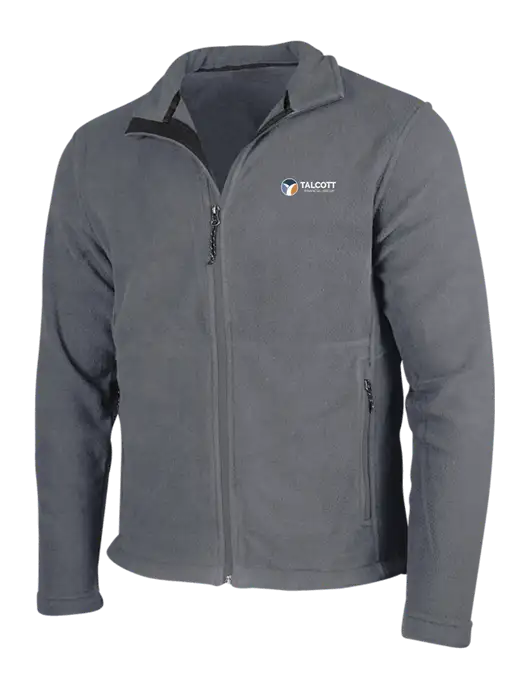 Medium Grey Fleece Jacket w/Talcott Logo