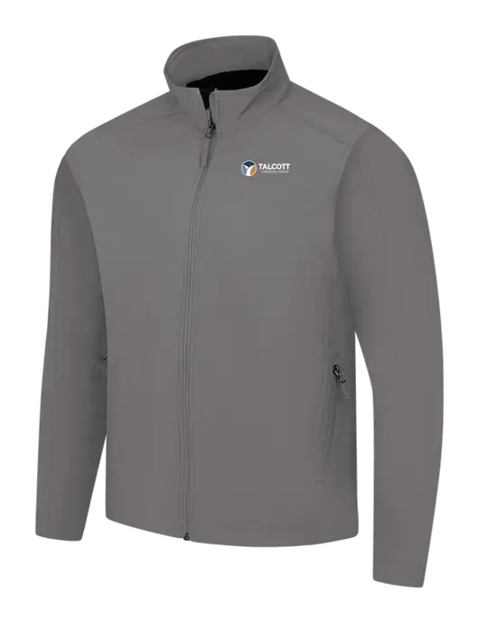 Medium Grey Core Soft Shell Jacket w/Talcott Logo
