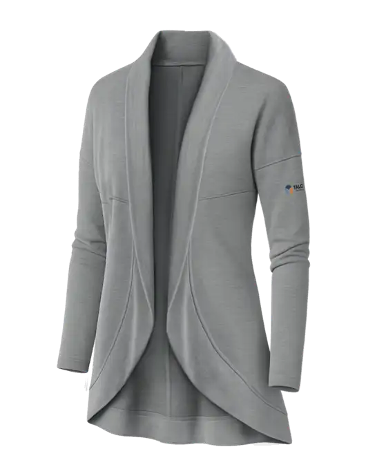 OGIO Light Grey Heather Womens Luuma Cocoon Fleece w/Talcott Logo