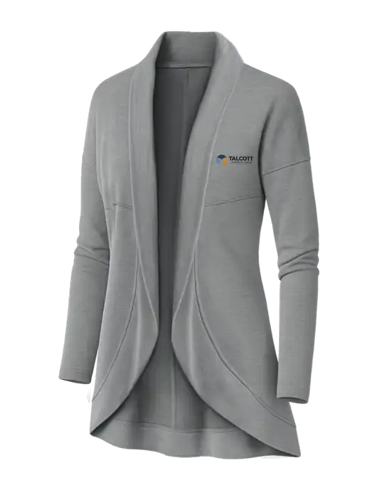 OGIO Light Grey Heather Womens Luuma Cocoon Fleece w/Talcott Logo