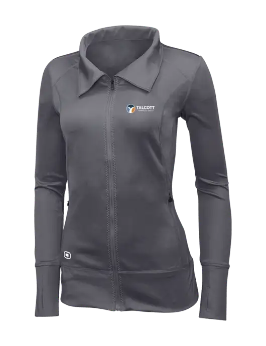 OGIO Dark Grey Womens Endurance Fulcrum Full-Zip w/Talcott Logo