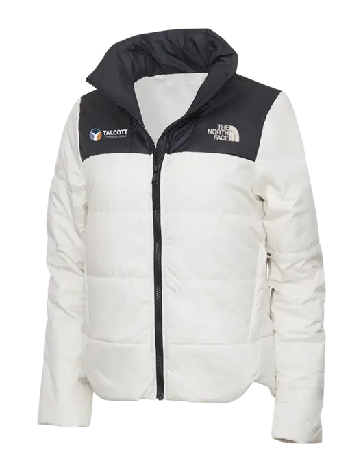 North Face Womens Vintage White Everyday Insulated Jacket w/Talcott Logo