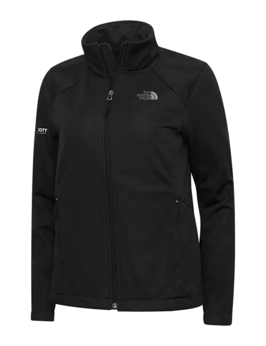 North Face Womens Black Ridgewall Soft Shell Jacket w/Talcott Logo