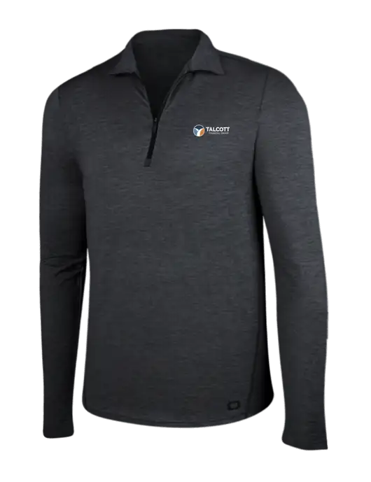 OGIO Blacktop Heather Endurance Force 1/4 Zip w/Talcott Logo