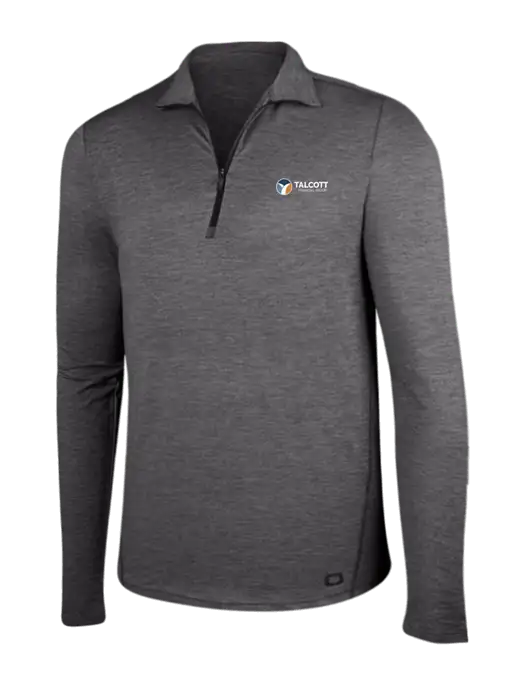 OGIO Gear Grey Heather Endurance Force 1/4 Zip w/Talcott Logo