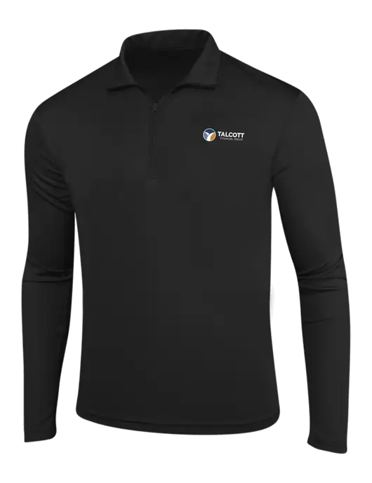 Black PosiCharge Competitor 1/4 Zip Pullover w/Talcott Logo