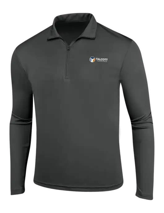 Dark Grey PosiCharge Competitor 1/4 Zip Pullover w/Talcott Logo