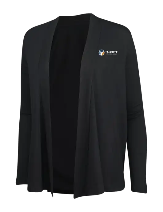 Black Womens Concept Cardigan w/Talcott Logo