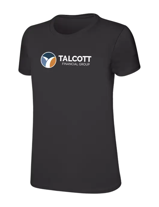 Womens Ring Spun Charcoal 4.5 oz T-Shirt w/Talcott Logo