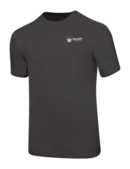 Ring Spun Charcoal 4.5 oz T-Shirt w/Talcott Logo