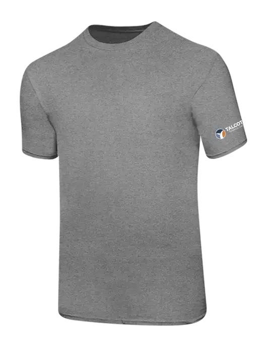 Ring Spun Light Heather Grey 4.5 oz T-Shirt w/Talcott Logo