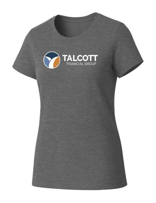 Womens Seriously Soft Grey Frost T-Shirt w/Talcott Logo