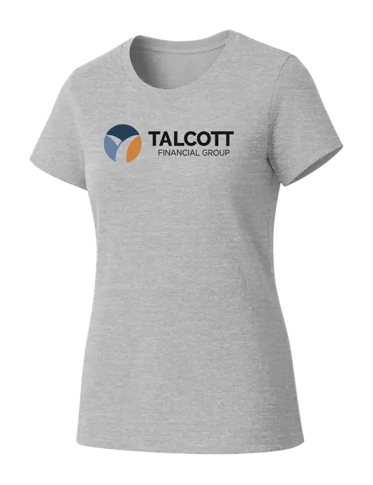 Womens Seriously Soft Light Heathered Grey T-Shirt w/Talcott Logo