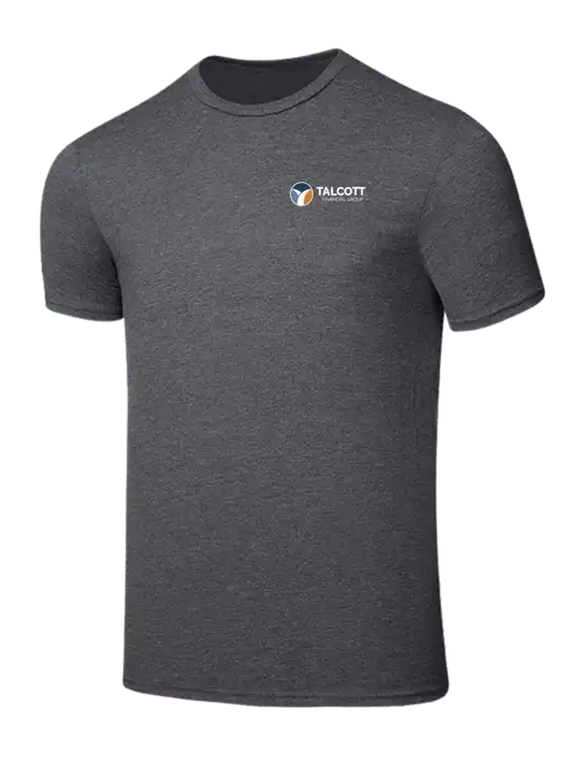 Seriously Soft Heathered Charcoal T-Shirt w/Talcott Logo