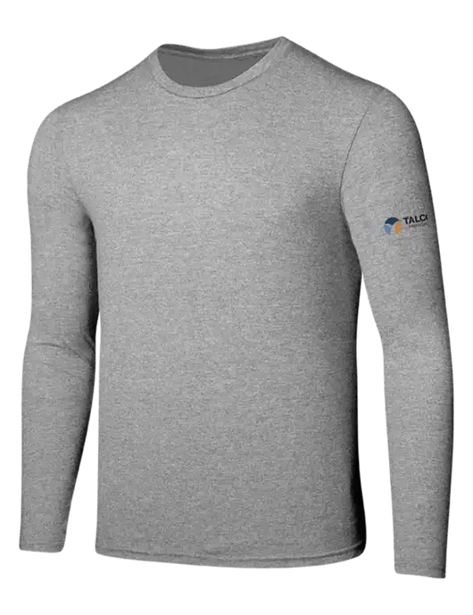 Seriously Soft Light Heathered Grey Long Sleeve T-Shirt w/Talcott Logo