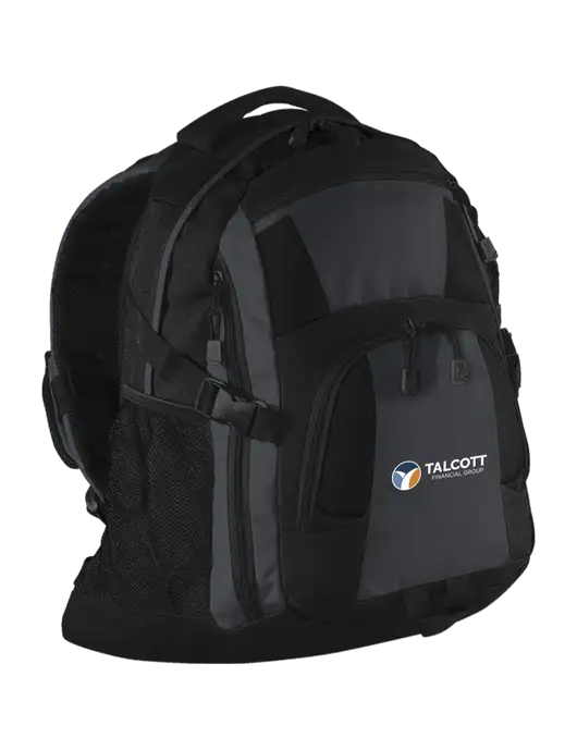 Urban Black/Grey/Black Laptop Backpack w/Talcott Logo