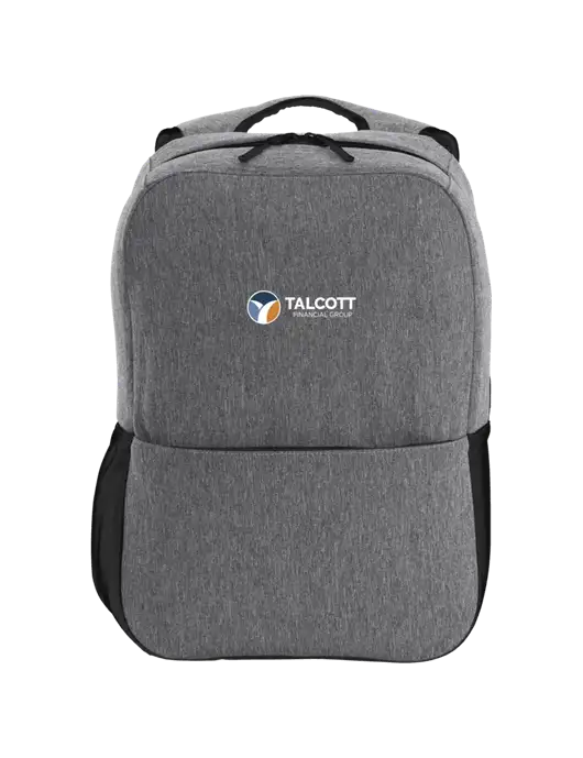 Access Square Laptop Graphite Heather/Black Backpack w/Talcott Logo