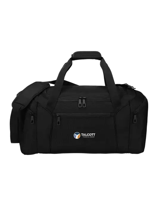 Slim & Lite Black Duffel    w/Talcott Logo