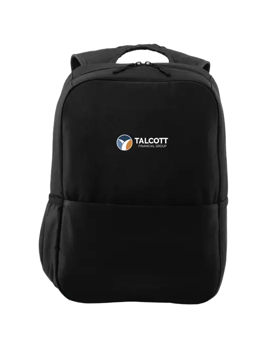 Access Square Laptop Black Backpack w/Talcott Logo