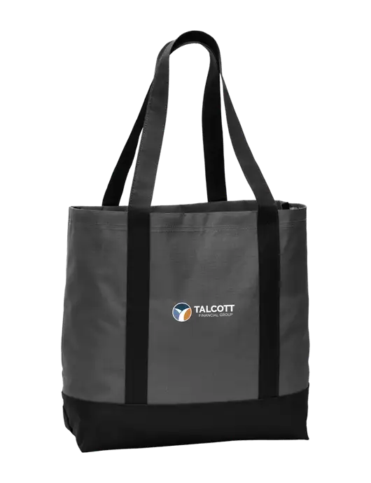 Carryall Charcoal/Black Day Tote Dark w/Talcott Logo