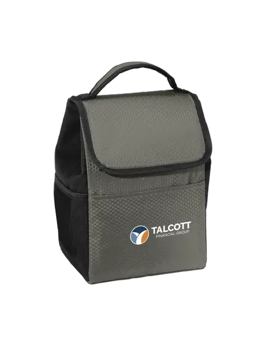 Lunch Bag Grey/Black Cooler w/Talcott Logo